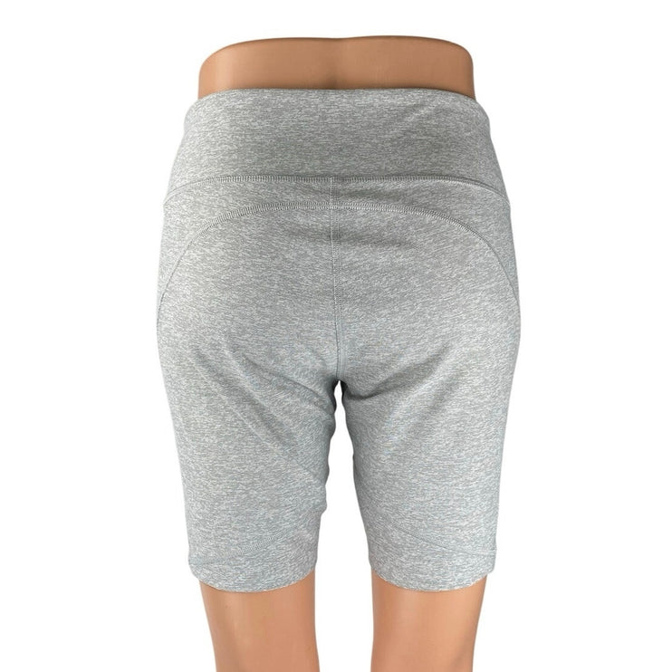 Outdoor Voices Women's Gray Mid Rise Yoga Athletic Running Biker Shorts Size M