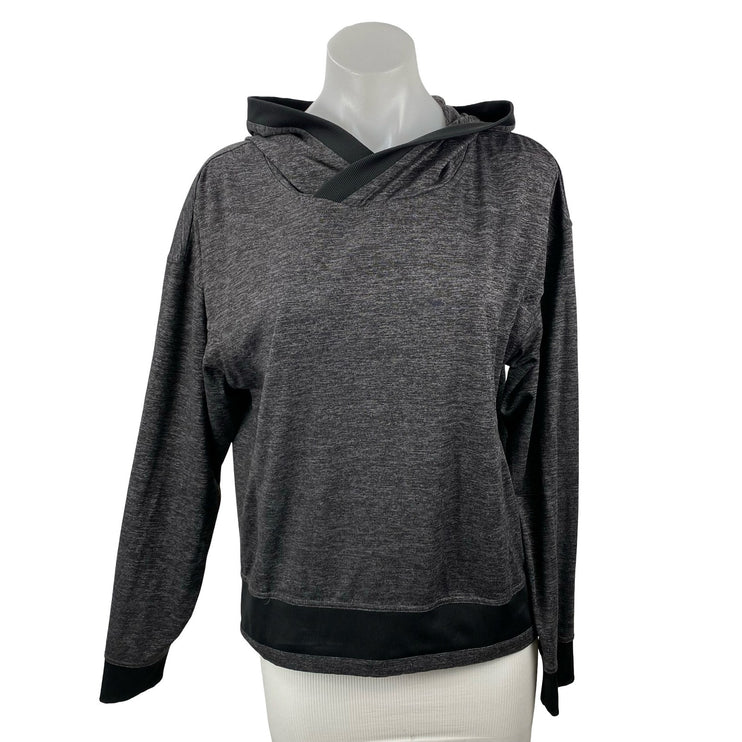Mondetta Women's Black Hoodie Hooded Athletic Performance Sweatshirt Top Size S