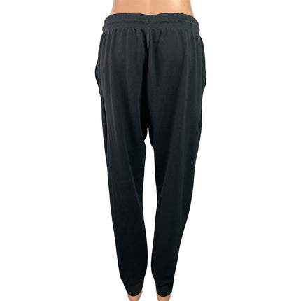 Gymshark Women's Black Elastic High Waist Tapered Trousers Jogger Pants Size M