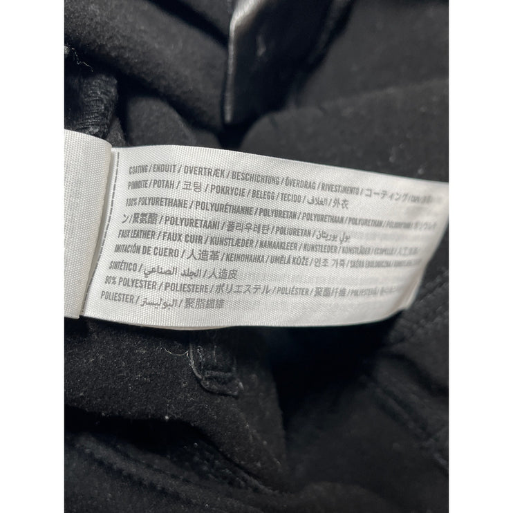 Abercrombie & Fitch Black Faux Vegan Leather High Rise Skinny Trousers Pants 25