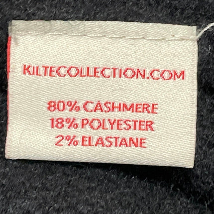 Kilte Black Cashmere Long Sleeve Pocket Open Long Cardigan Sweater Top Size 2