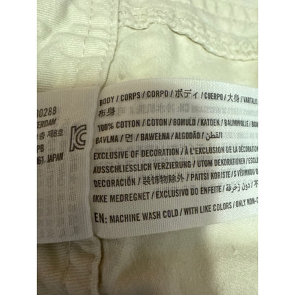 Abercrombie & Fitch Women's White High Waisted Straight Cargo Trousers Pants 0
