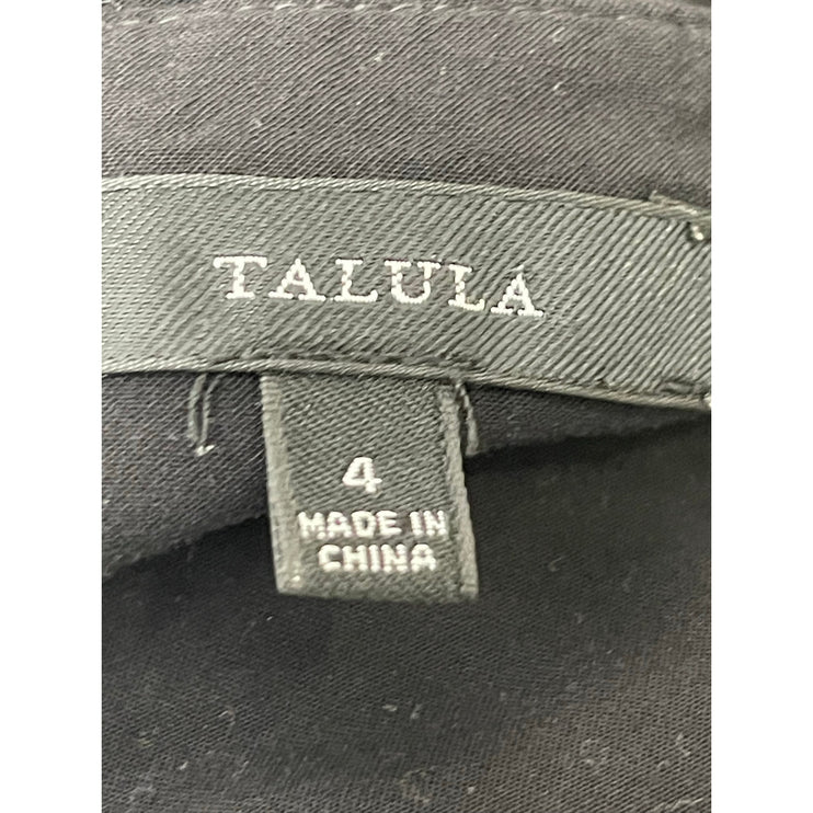 Talula Women's Black Sleeveless V Neck Cami Camisole Mini Flare A Line Dress 4