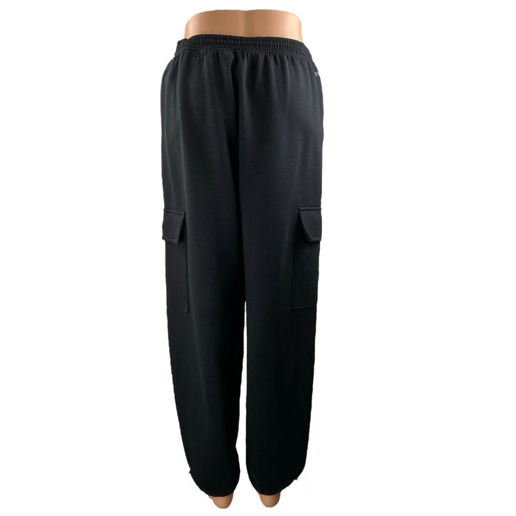 NEW YPB Your Personal Best Black NeoKnit High Rise Cargo Jogger Sweat Pants S