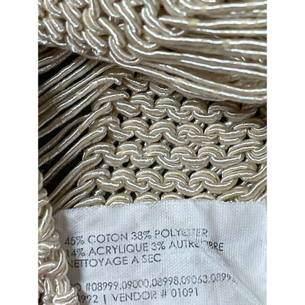 Club Monaco Beige Crochet Rib Open Knit Sleeveless Racerback Tank Top Size S