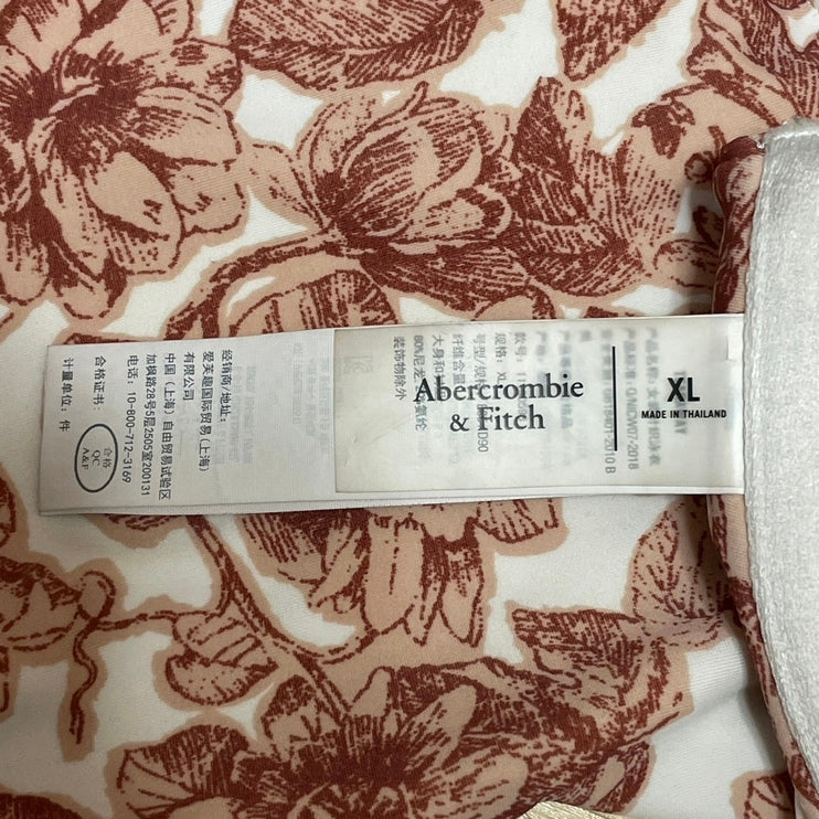 Abercrombie & Fitch Curve Love Floral Ticking Underwire Bikini Swimwear Set XL/M