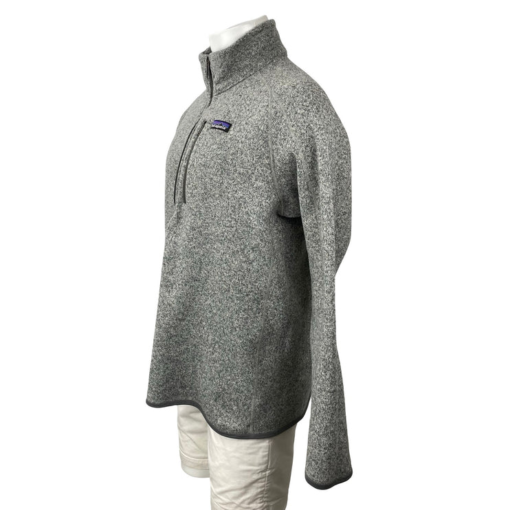 Patagonia Better Mens Gray Fleece Long Sleeve High Neck Sweatshirt Sweater Top L