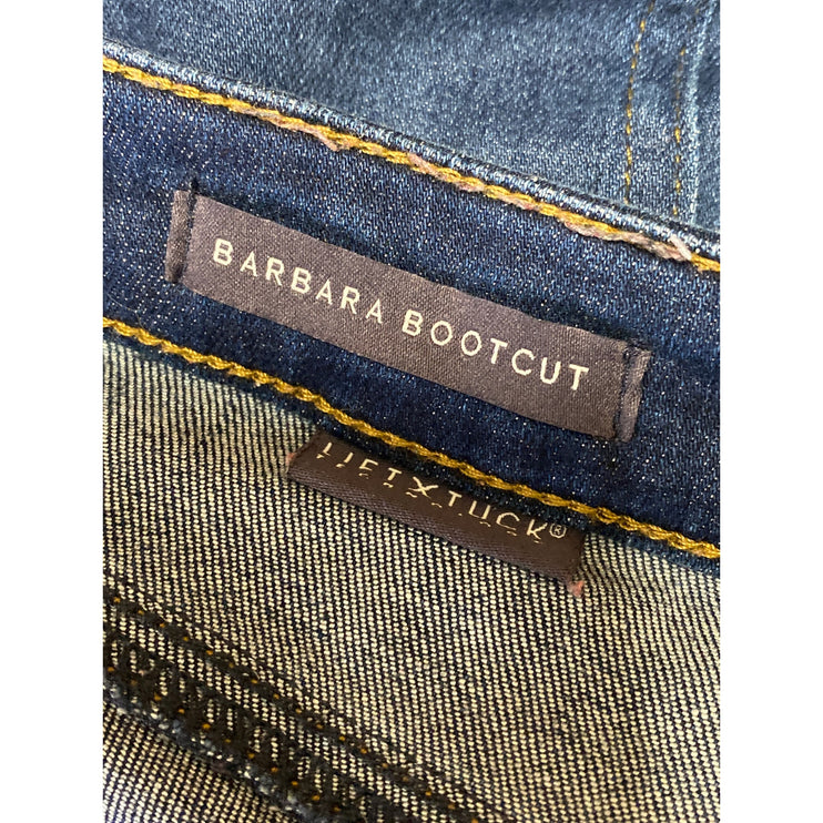 NYDJ Barbara Bootcut Women's Blue High Rise Dark Wash Flare Denim Jeans Size 16