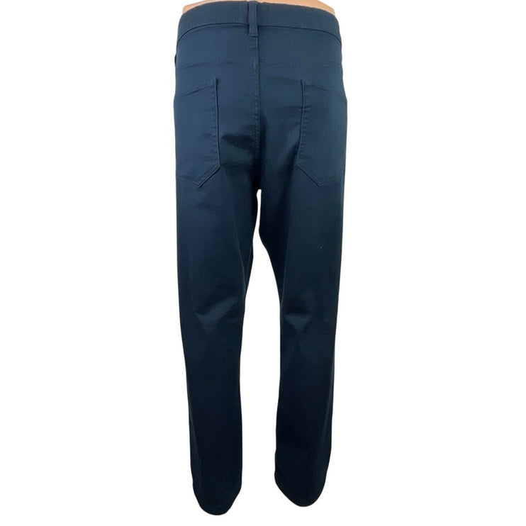 Jachs Men's Blue Mid Rise Slim Fit Straight Leg Stretch Denim Jeans Size 36x34