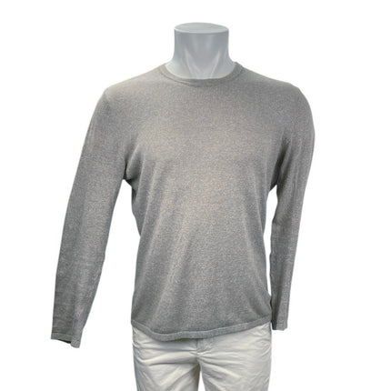 Zara Men's Gray Long Sleeve Crew Neck Basic Sweatshirt T Shirt Tee Top Size M