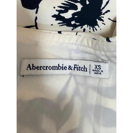 Abercrombie & Fitch Asymmetrical Scarf Floral One Shoulder Tank Blouse Top Sz XS