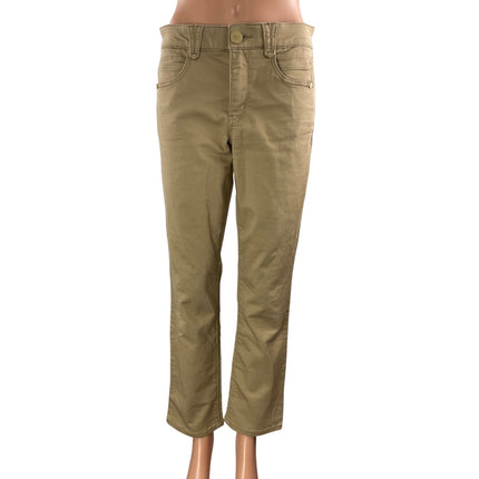 Democracy Absolution Women's Tan Khaki Straight High Rise Denim Jeans Size 4P