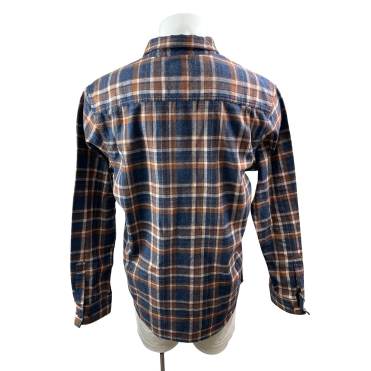 Weatherproof Vintage Plaid Check Collared Long Sleeve Button Down Shirt Top L