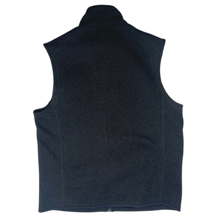 Patagonia Better Men's Black Fleece Zip Up High Neck Pockets Sweater Vest Coat L
