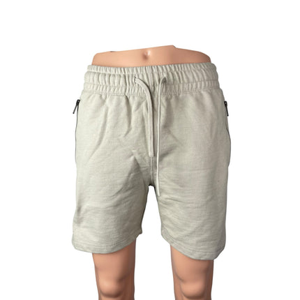 Maison Article Men's Beige Khaki Zip Pocket Knit Bermuda Chino Shorts Size M