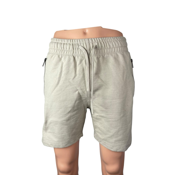 Maison Article Men's Beige Khaki Zip Pocket Knit Bermuda Chino Shorts Size M