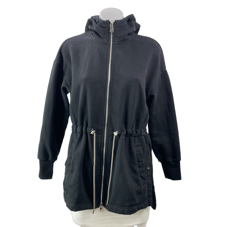 Varley Victoria 2.0 Black Long Sleeve Full Zip Hoodie Hooded Sweatshirt Jacket S