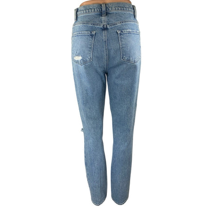 J Brand Women's Blue High Waisted Distressed Casual Skinny Denim Jeans Size 27