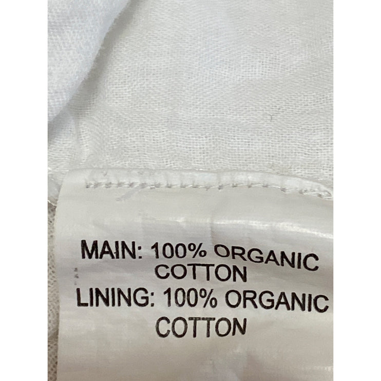 Princess Polly Women's White Sleeveless V Neck Button Crop Vest Tank Top Size 0