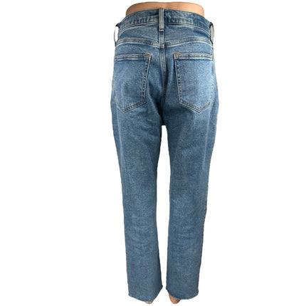 Abercrombie & Fitch Blue Ankle Straight Ultra High Rise Denim Jeans Pants Sz 26