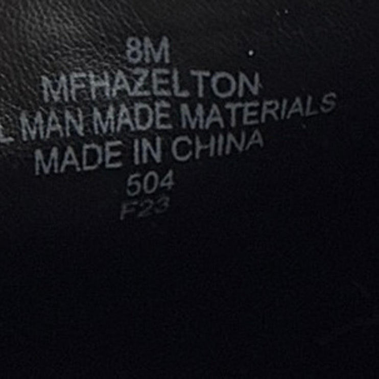 Marc Fisher Hazelton Womens Black Patent Leather BucklePlatform Loafers Shoes 8