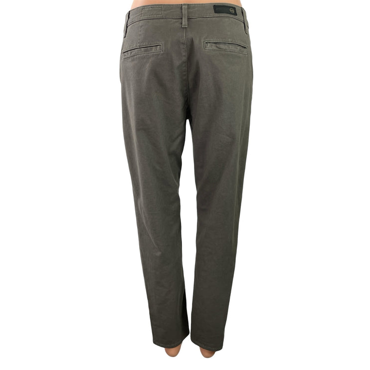 Adriano Goldschmied Caden Gray High Rise Slim Straight Tailored Trouser Pants 26