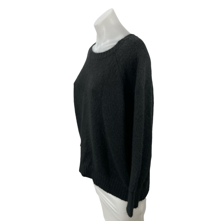 Old Navy Women's Black Long Sleeve Round Neck Knit Sweatshirt Sweater Top SP