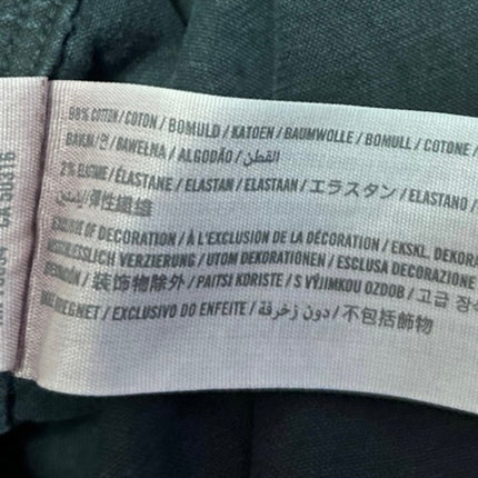 Abercrombie & Fitch Mens Black Pocket Long Sleeve Denim Jean Button Down Shirt S