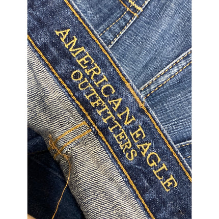 American Eagle Outfitters Men's Blue High Rise Straight Denim Jeans Pants 29/30