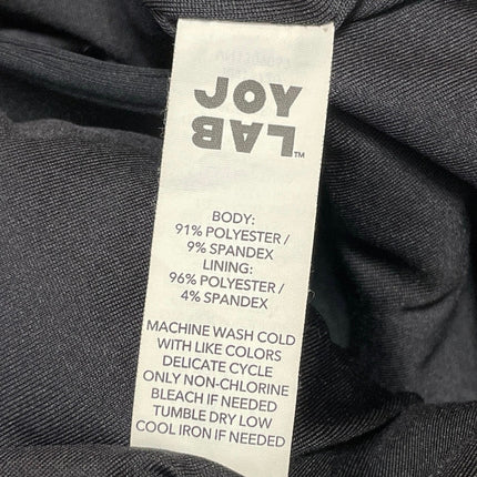 Joy Lab Women's Black Asymmetric Zip Long sleeve Moto Biker Coat Jacket Size XS