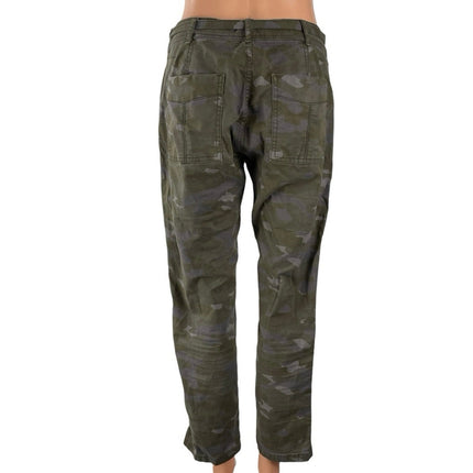 Anthropologie The Wanderer Green Camo Army Military Trousers Pants Size 28