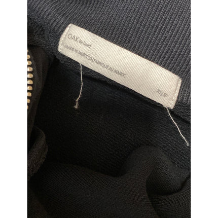 Oak + Fort Women's Black Half Zip Turtleneck Long Sleeve Sweatshirt Top Size XS
