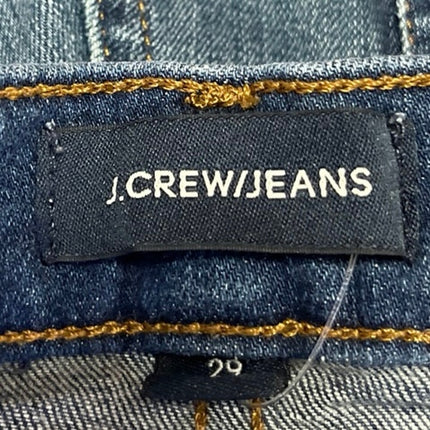 J.Crew Women's Blue High Waisted Frayed Raw Hem Cut-Off Denim Jeans Shorts 29