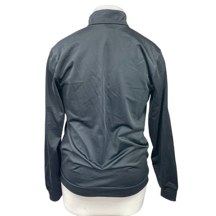 Adidas Women's Black Long Sleeves Full Zip Athletic Linear Tracksuit Jacket M