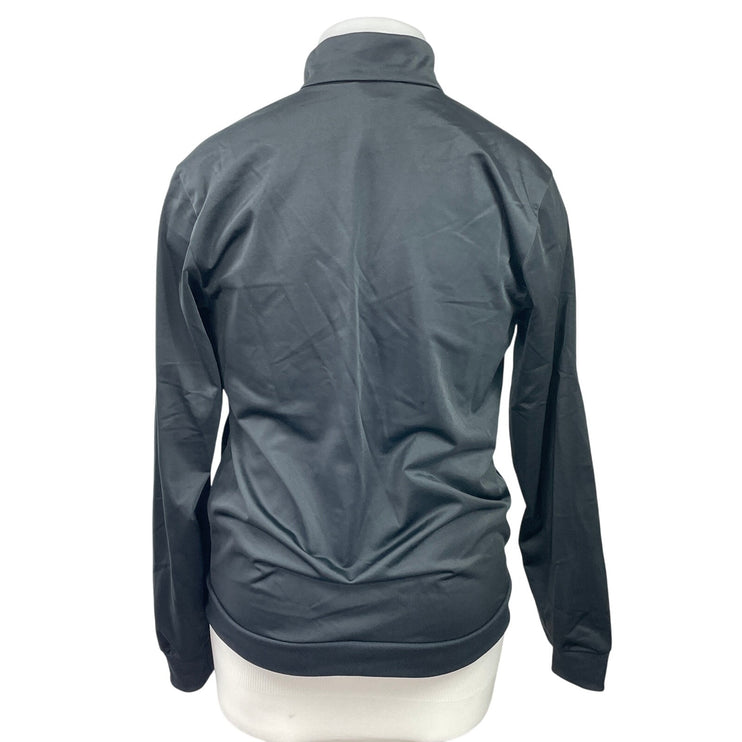Adidas Women's Black Long Sleeves Full Zip Athletic Linear Tracksuit Jacket M