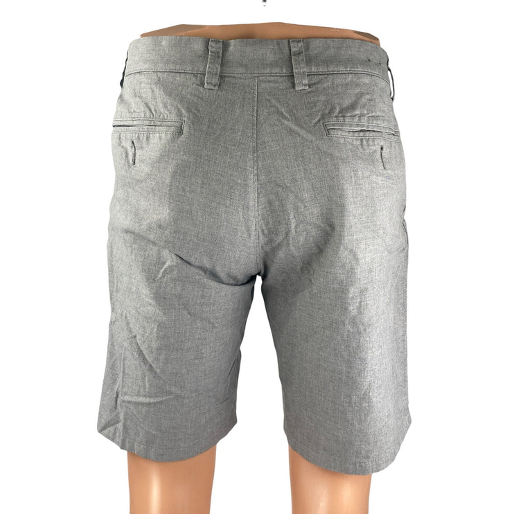 J.Crew Men's Gray Cotton Mid Rise Slim Straight Chino Khaki Bermuda Shorts Sz 31