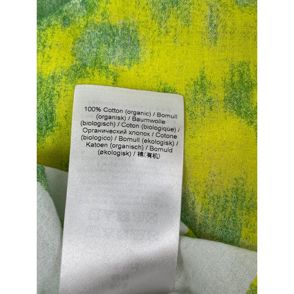 Ganni Green Yellow Voile Tie Dye Winter Snow Shawl Wrap Neck Scarf One Size