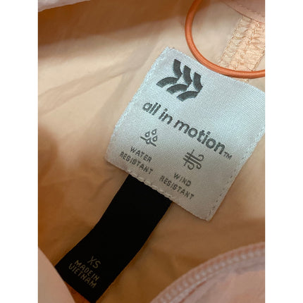 All in Motion Orange Colorblock Collar Long Sleeve Activewear Sports Shirt Top M