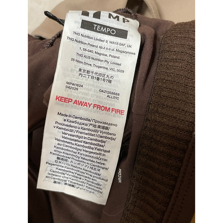 MP Studio Open Back Brown Beige Workout Bundle Lot of 2 Sports Bra Tank Top Sz S