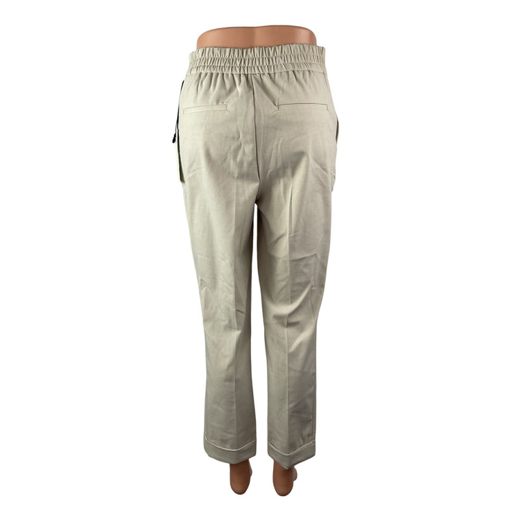 NEW Rachel Zoe Women's Gray High Waisted Straight Leg Trousers Pants Size S