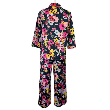 Kate Spade Women's Multicolor Floral Long Sleeve Sleepwear Pajamas Set Size S