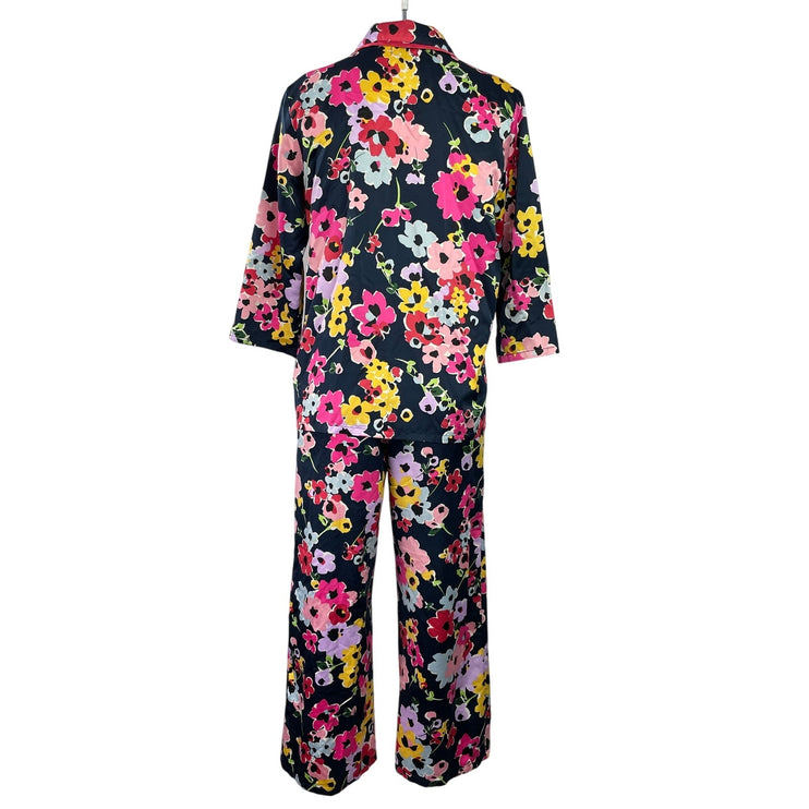 Kate Spade Women's Multicolor Floral Long Sleeve Sleepwear Pajamas Set Size S