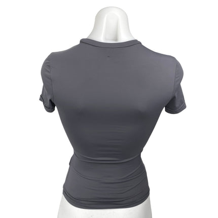 Princess Polly Women's Black Short Sleeve Slim Crew Neck T Shirt Tee Top Size 0