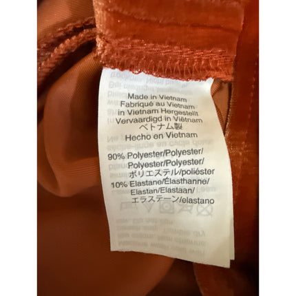 Madewell Women's Orange Velvet Velour Short Sleeve Blouse T-Shirt Top Size XXS