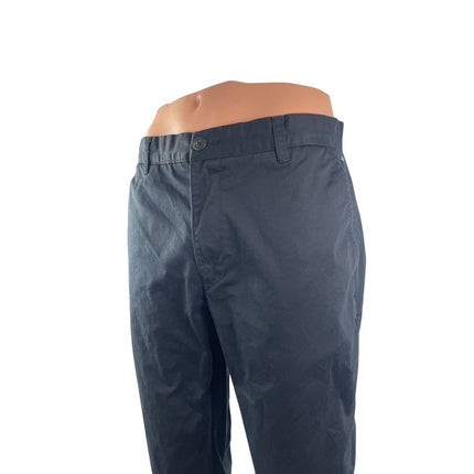Industrie Men's Black Chino Khaki Straight Tapered Trousers Dress Pants Size 36