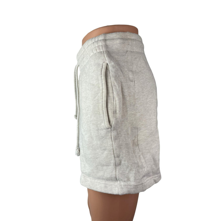 Aritzia TNA Cozy White Wide Leg Yoga Workout Athletic Activewear Sweat Shorts XS