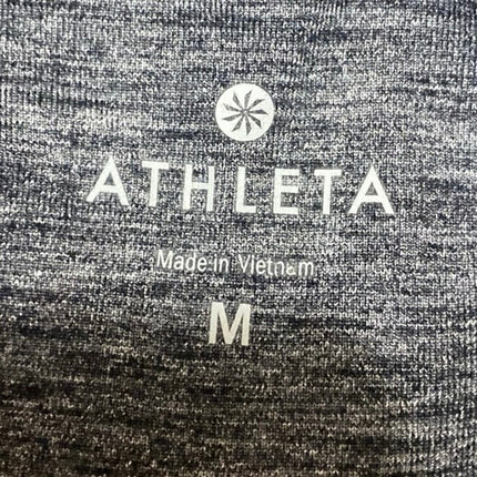 Athleta Women's Gray Mid Rise Activewear Fitness Workout Yoga Leggings Pants M