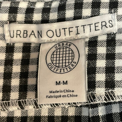 Urban Outfitters Gingham Plaid Check High Rise Mini Flare A-Line Pencil Skirt M