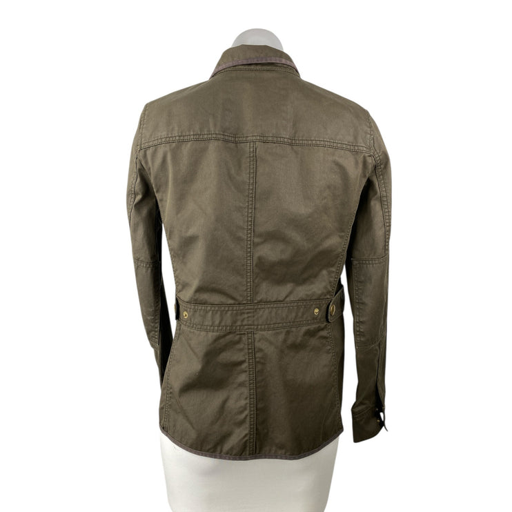 J. Crew Downtown Field Women's Army Green Military Utility Coat Jacket Size XS