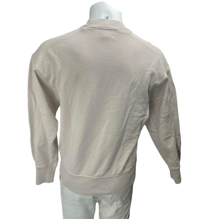 COS Men's Beige Long Sleeve Crew Neck Oversized Sweater Sweatshirt Top Size XS